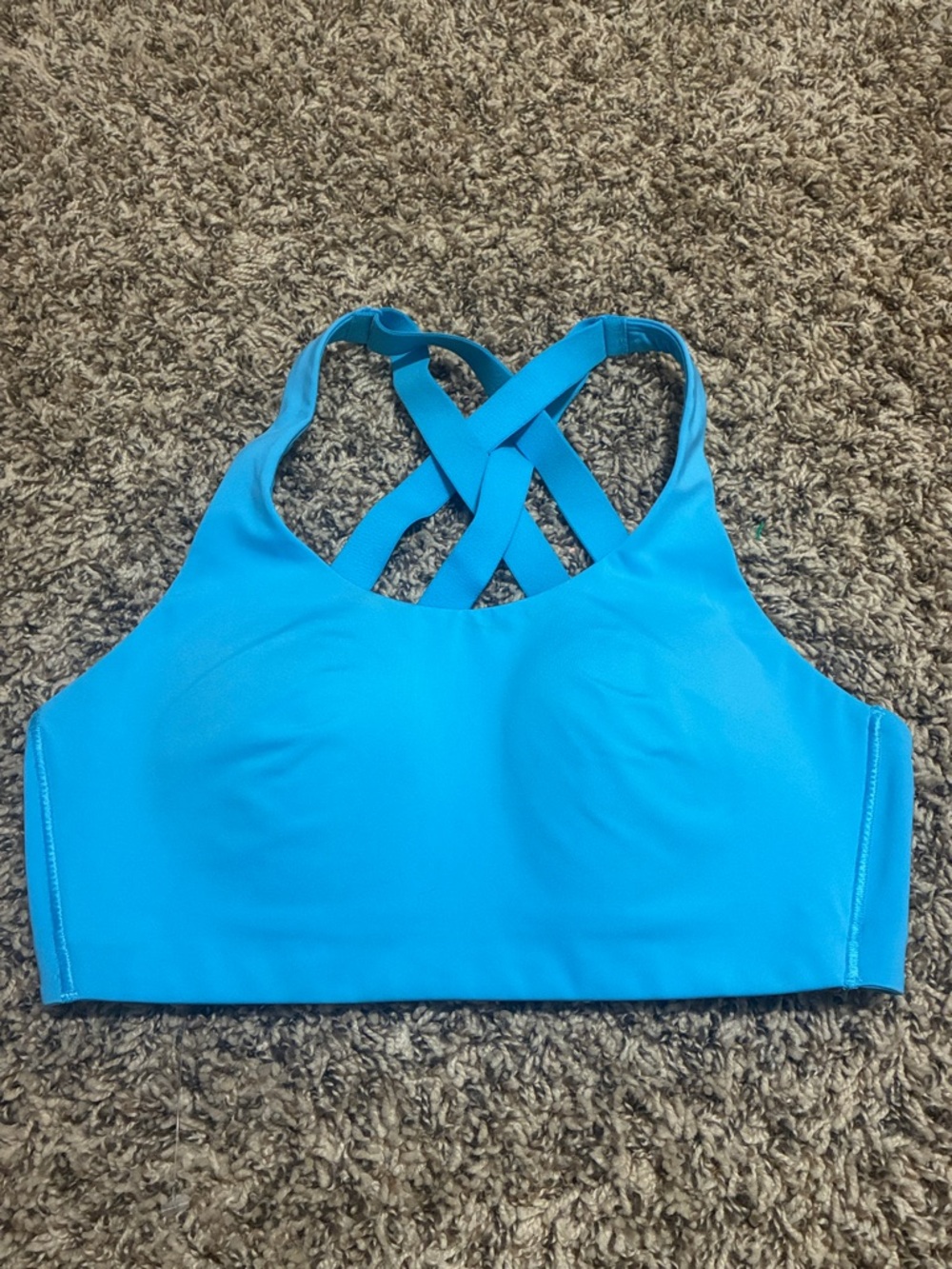lululemon athletica Bright Blue Cross-Back Sports Bra
